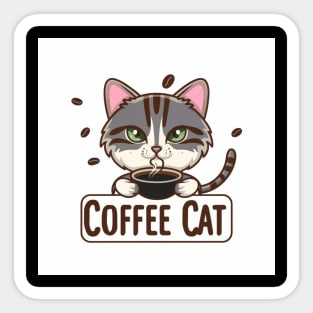 Coffee cat Sticker